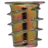 YoiYee M6 x 13mm Wood Insert Hex Socket Nuts - Threaded Flanged Hex Socket Nut Insert for Wood Furniture, DIY Projects - 25 Pack