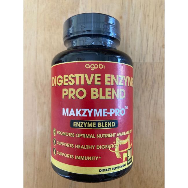 Agobi Digestive Enzyme Pro Blend, Makzme-Pro 90 Capsules Digestive Health