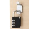 FJM SX-575 Locker Combination Padlock with Key Override and Code Discovery, Black, 1 Pack