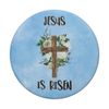 Roses Flowers Christian Cross Easter Jesus Is Risen Decor PopSockets with Interchangeable PopGrip