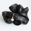 shefun JP125 Scrunchie, Voluminous Pearl, Satin, Elegant, Stylish, Adult, Daily Hair Ornament, 4 Colors, black (black 19-3911tcx)