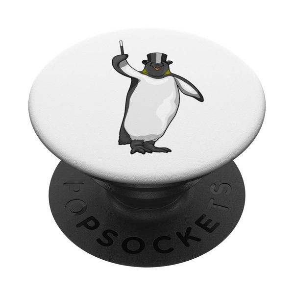 Penguin Magician Magic wand PopSockets Swappable PopGrip