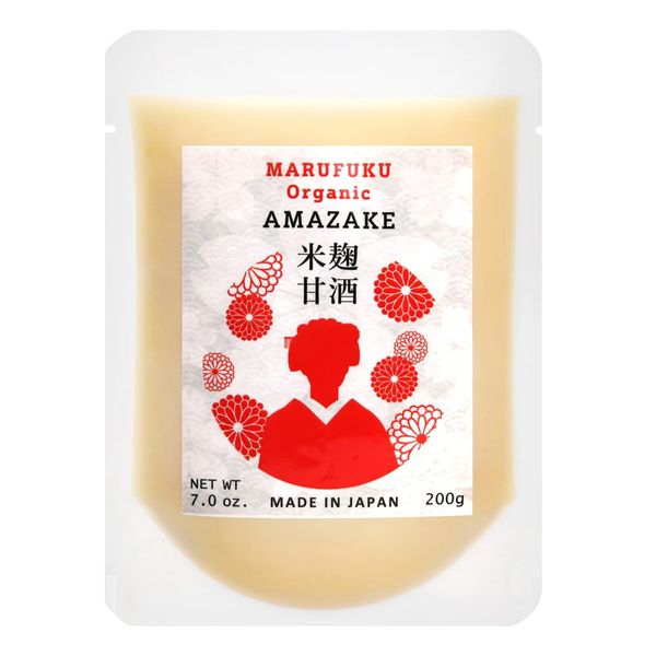 Amazake Koji Rice Drink from Fermented White Rice 7.0oz-Non Alcoholic, Made in Japan 【MARUFUKU】