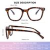 OKH Women Reading Glasses 3 Pack Blue Light Blocking Computer Anti Glare Spring Hinge Rectangle Readers (3pcs Different Tortoise 3.0+)