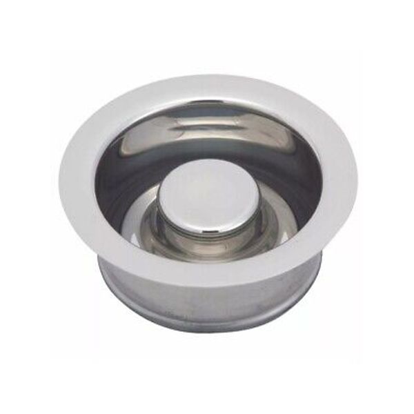 Brass Polished Chrome Garbage Disposal Flange & Stopper-UNIVERSAL FIT