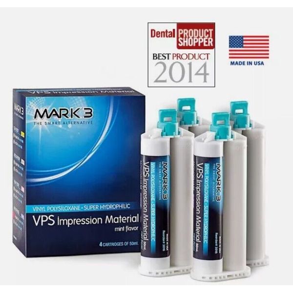Mark3 VPS Impression Material 4 x 50ml Cartridges 3014