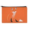 Stylish Red Foxy Fox Makeup Cosmetic Bag Organizer Pouch