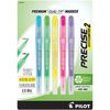 Pilot 15259 Precise Marklighter2 Premium Dual Tip Highlighter, 5 Color Set