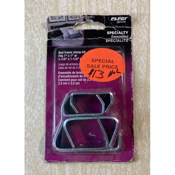 PLPCI  U11310 Bed Frame Camp Kit contains 2 sets (1) 1"X1" and (1) 1/1/4"X1 1/4"