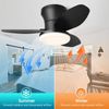 Ceiling Fans with Lights 36" Low Profile Ceiling Fan with Light & Remote 3500LM