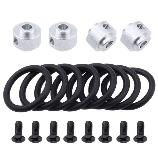 Hobbypark 4pcs RC Airplane Prop Saver 3.17mm with Screws Rubber O Rings Kit for Electric Engine Brushless Motor Shaft E Plane Replacement Parts