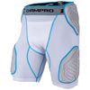 CHAMPRO Bull Rush 5-Pad Girdle , White , Grey Inset, Large