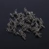 Pwshymi 100PCS/Bag Angelköder Spring Twist Lock Angelhaken Zentrierstift für Weichköder