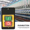 Haosie Safety Stop Switch Pushbutton，AC 220V/380V Single Phase On Off Switch，Pushbutton Switch for Mechanical Equipment Textile Machinery