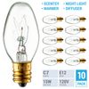 (10 Pack) 15W 15 Watt Scentsy Plug-in Wax Warmer Night Light Diffuser C7 Bulbs