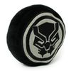 Dog Toy, Marvel, Plush Squeaker Black Panther Icon Black Silver