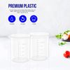 1.7 Oz Transparent Lab Measuring Cup, 50ml Plastic Beaker Cups, for Science Experiment, Liquid Measuring, 12 Pcs