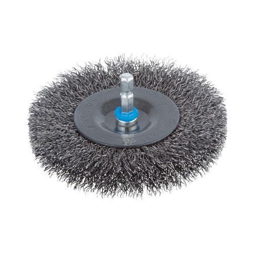 Wolfcraft Wire Wheel Brush Ø100mm Hex Shank