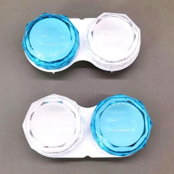 [Owner Clan] Lens Case Home Travel Portable Lens Box White Blue