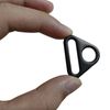sourcing map Triangular Adjuster with Swivel Bracket D Ring Buckle, matte black