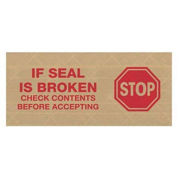 3" x 450' "Stop" #7500 Reinforced Water Activated Tape