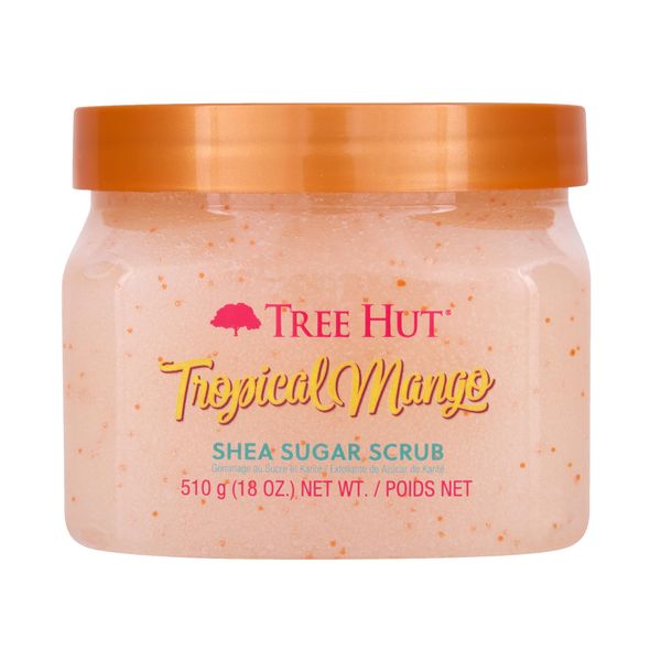Tree Hut Shea Sugar Scrub, Tropical Mango, 18 Ounce