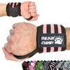 BEAR GRIP - Premium weight lifting wrist support wraps (Pink)