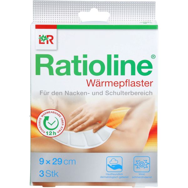 Ratioline Wärmepflaster Nacken/Schulter 29x9 cm, 3 St PFL