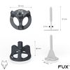 FUX Tile Levelling System 3mm, 200 Pieces Threaded tabs Joint Width 3mm, Tile Leveling System, Tile spacers, self Levelling Tools, tiling Tools, Carpenter Tools, Tile Clips (200 tabs 3mm)
