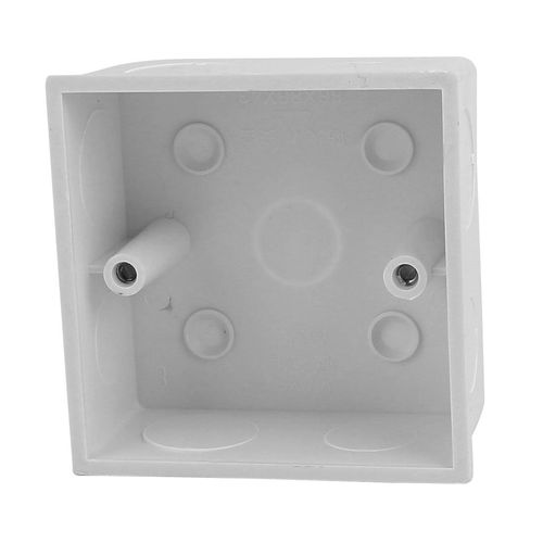 uxcell 2 Pcs 86mm x 86mm x 40mm Square Design PVC Switch Pattress Back Box