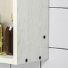 Medicine Cabinet with Mirror, Storage Shelf, for Bathroom, White