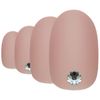 False Nails by Bling Art Beige Matte Oval Medium Fake Acrylic Tips Glue