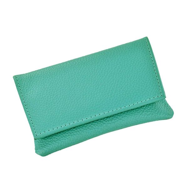 P35539BL - GBD Mini Turquoise Leather Patterned Roll Your Own Tobacco Pouch