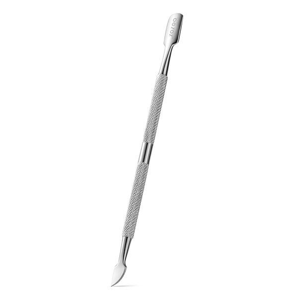 BEZOX Cuticle Pusher - Stainless Steel Cuticle Stick & UV Gel Nail Polish Remover Tool - Professional Double-Ended Cuticle Trimmer Manicure Tool for Healthy and Beautiful Nails