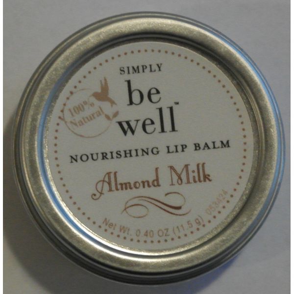 Simply Be Well Organic 100% Natural Nourishing Lip Balm (Almond Milk)