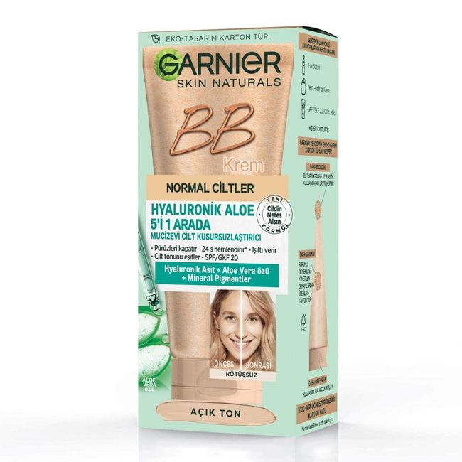 Garnier BB Krem Mucizevi Normal Ciltler İçin Cilt Kusursuzlaştırıcı Açık Ton 40ml