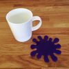Super Cool Creations Coasters - Splash Shaped - Purple - 6 Set