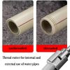 Electric Drill Compatible PVC Pipe Threader Kit, Water Pipe Thread Cutting Tool, Internal and External Plastic Pipe Threader Kit (3/4 caliber)