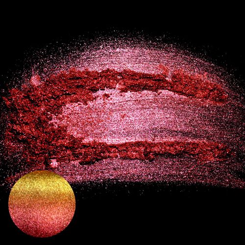 Matio Chameleon Mica Powder, 1.06oz/ 30g Blooming Rose Chrome Powder, Pearlescent Effect Color Shift Pigment for Resin Craft, Soap Candle Dye, Nail Art, Makeup, Bath Bomb, Paint, Slime Pigment