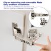 135 Degree Corner Cabinet Hinges, Full Overlay Face Frame Concealed Hardware, 2-Pack