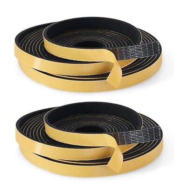 Weather Stripping Foam Insulation Tape 33Ft 1/2 Inch X 1/8 Inch T Self Adhesive