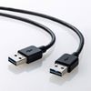 Sanwa Supply Double-Sided USB Cable (A-A Type), KU-RAA1, blk