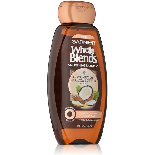 Garnier Whole Blends Shampoo Coconut Oil 12.5 Ounce (369ml) (2 Pack)