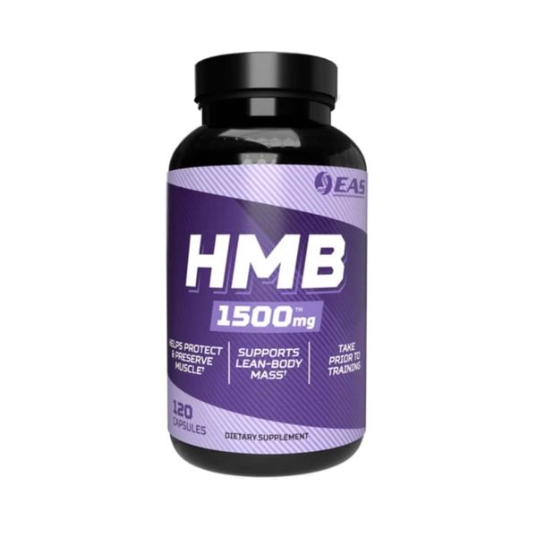 EAS HMB 1500mg | Quality Beta-Hydroxy Beta-Methylbutyrate | Protect & Support Lean Muscle Mass | Enhanced Recovery & Muscle Repair | 120 Capsules
