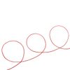 0.8mm Nylon Cord, Thread Chinese Knot Macrame Rattail Bracelet Braided String (Red)