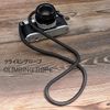 DY.2ten Camera Strap Rope, Camera Neck Strap, Climbing Rope, Shoulder Strap, Ring Type, For SLR Mirrorless, Compact Cameras with Triangle Ring, Black