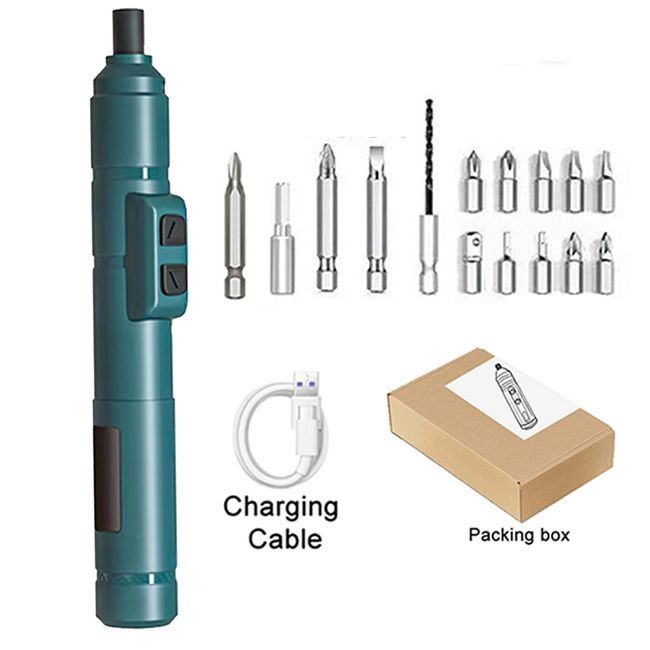 Cordless Electric Screwdriver Rechargeable 1300mah Lithium Battery Mini  Drill 3.6V Power Tools Set Household Maintenance Repair