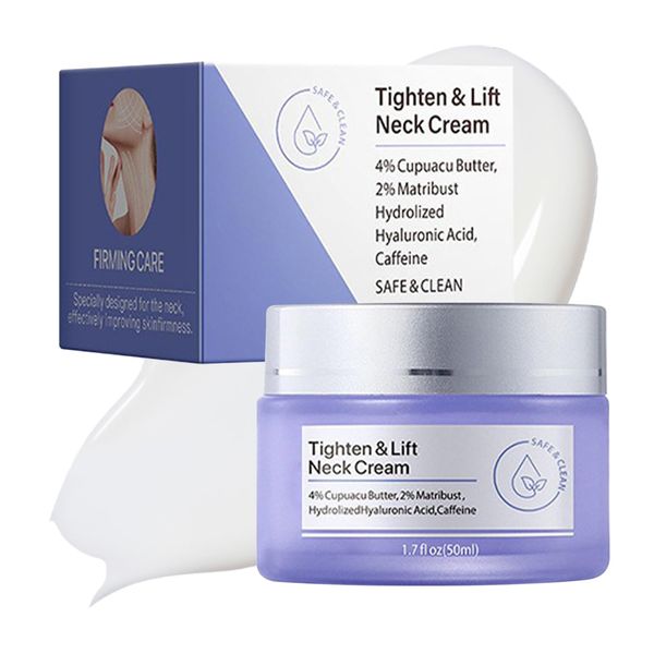 Neck Firming Cream - Best for Tightening Sagging Skin, Tighten and Lift Neck Cream, neck Moisturiser Repair Decolletage Cream, Advanced Neck Cream Moisturizing 50ML.