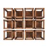 12 Pcs Wooden Wedding Lantern Centerpiece Rustic Wedding Table Decoration