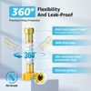 (2)RV Inline Water Filter with Hose Protector,KDF Filter for RVs and Marines,NSF